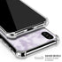 Purple and White Tie Dye iPhone XS Max Clear Case